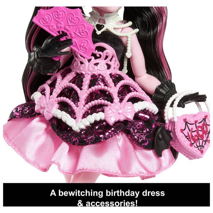 Monster High Scary Sweet Birthday Draculaura doll 12-inch (British brand)
