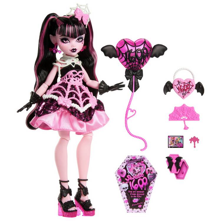 Monster High Scary Sweet Birthday Draculaura doll 12-inch (British brand)