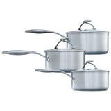 Argos Circulon S Series 3 Piece Stainless Steel Pan Set- Buy online at McGrocer
