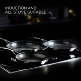 Circulon 3 piece stainless steel pan set (British brand)
