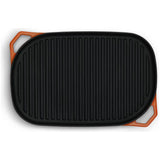 Habitat cast iron grill pan orange 38cm, UK version