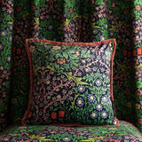Habitat Morris & Co. Blackthorn cushion green 43x43cm, imported from the UK
