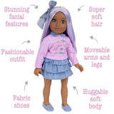 DesignaFriend Marnie doll with multi-coloured hair 18 inch - British product