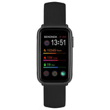 Sekonda smart watch fitness tracker black silicone strap (British brand)