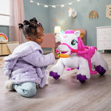 Xootz Magical Unicorn electric ride on with light-up horn - British product