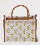 Miu Miu embroidered floral mesh top-handle bag, UK version