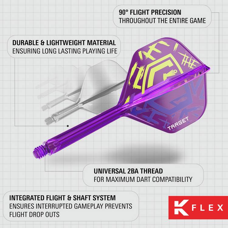 Target Luke Littler World Champion K-Flex medium flights - British product