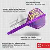 Target Luke Littler World Champion K-Flex medium flights - British product