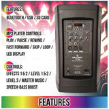 KAM KMPA600 tower PA system 240W, imported from the UK