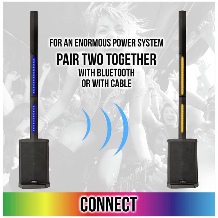 KAM KMPA600 tower PA system 240W, imported from the UK