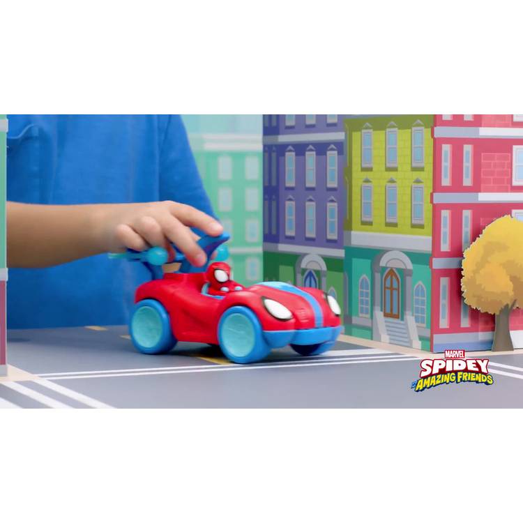 Spidey-Rex Racer transforming dinosaur vehicle toy, UK version