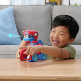 Spidey-Rex Racer transforming dinosaur vehicle toy, UK version