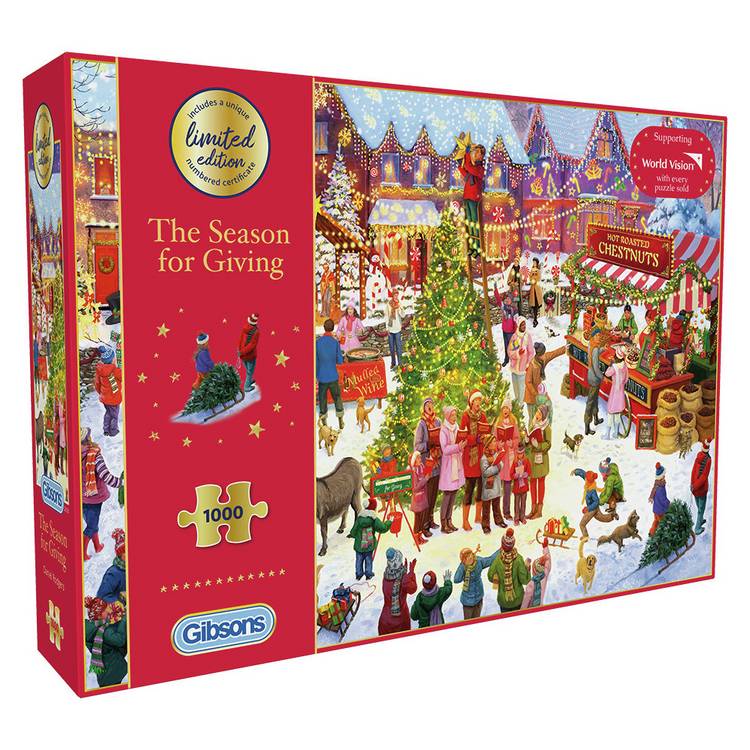 Gibsons Christmas limited edition 1000 piece jigsaw puzzle (British brand)