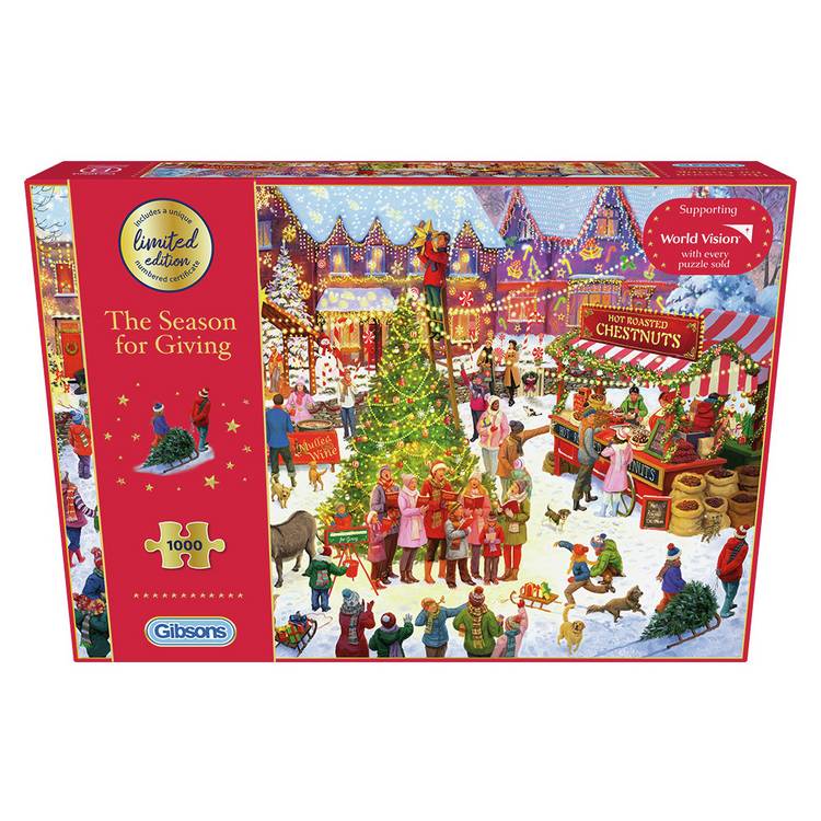 Gibsons Christmas limited edition 1000 piece jigsaw puzzle (British brand)