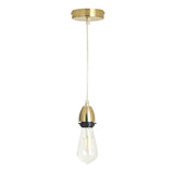 Habitat brass pendant light with adjustable drop, imported from the UK