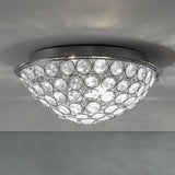 Argos Home Amelia flush ceiling light chrome glass beads 30cm - British product