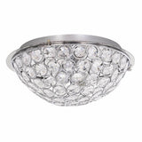 Argos Home Amelia flush ceiling light chrome glass beads 30cm - British product