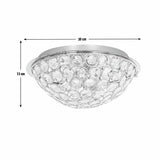 Argos Home Amelia flush ceiling light chrome glass beads 30cm - British product