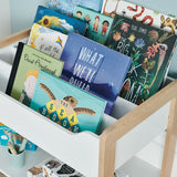 Great Little Trading Company Beanstalk white children's bookcase 47cm (British brand)
