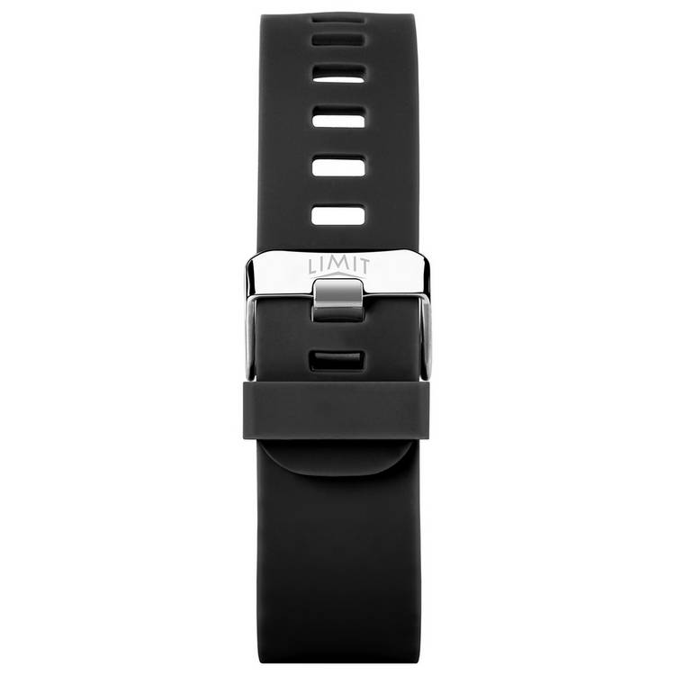 Limit smart watch with black silicone strap (British brand)