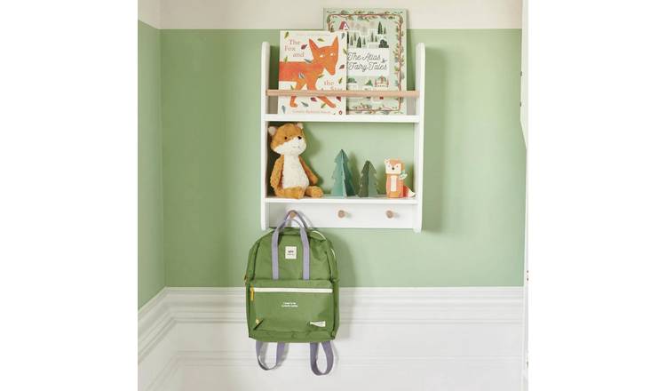 Great Little Trading white display wall shelf (British brand)