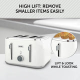 Breville Obliq 4-slice toaster white, UK version