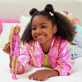 Argos Barbie Fashionistas Doll in Metallic Pink Minidress Fashion Doll 32cm- Buy online at McGrocer