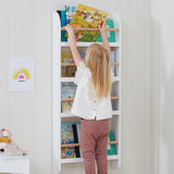 GLTC Greenaway narrow bookcase white 118cm (British brand)