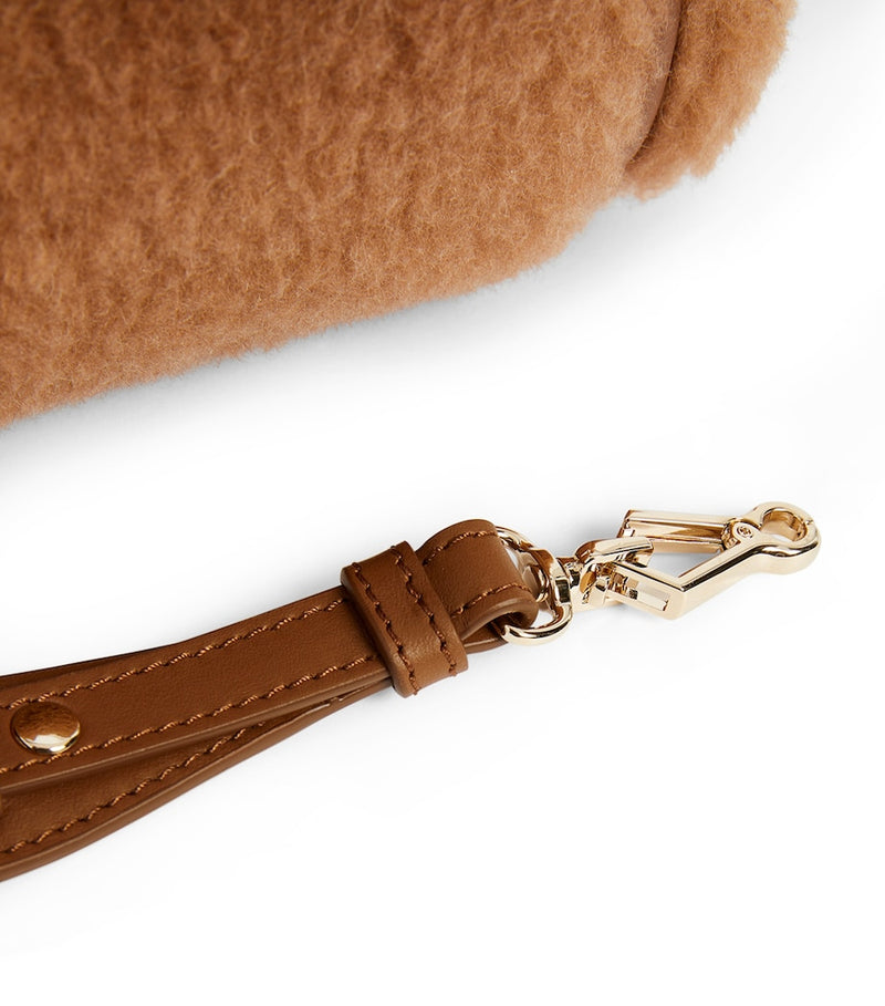 Max Mara Teddy Marine top-handle bag in camel fur, UK version
