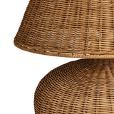 Habitat XL wicker table lamp in natural rattan, UK version