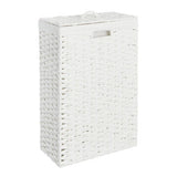 Argos Home white slimline woven laundry hamper 45L - British product