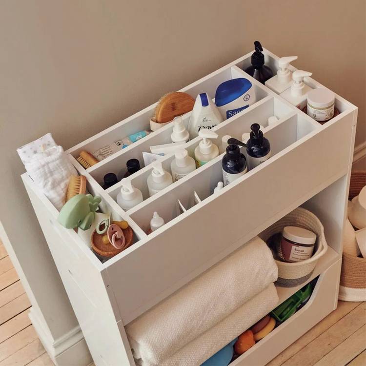 Great Little Trading Company Rackham storage tray white, imported from the UK