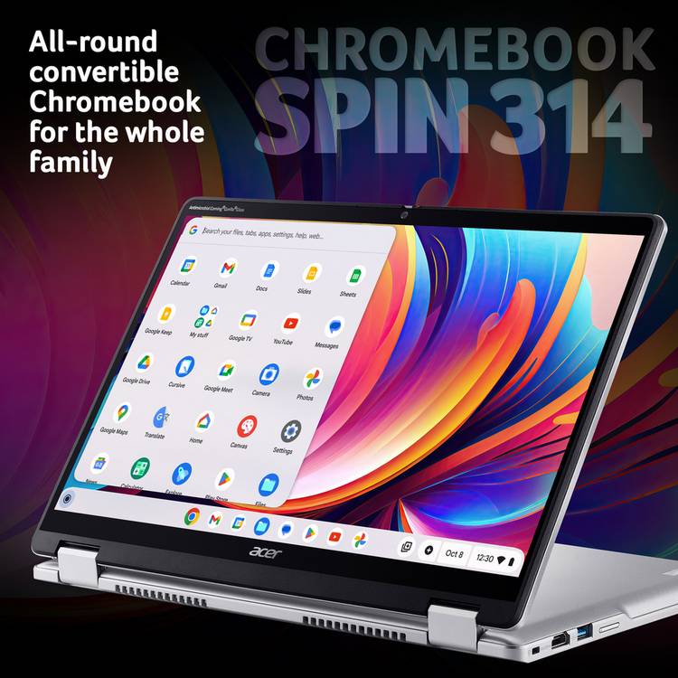 Acer Chromebook Spin 314 touchscreen laptop, UK version