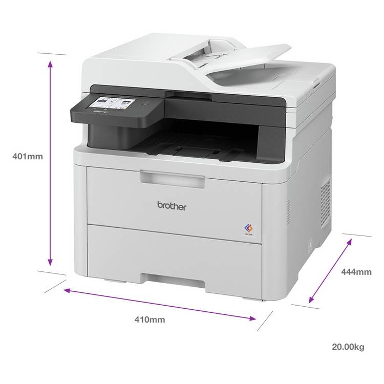 Brother MFC-L3740CDWE colour laser printer (British brand)