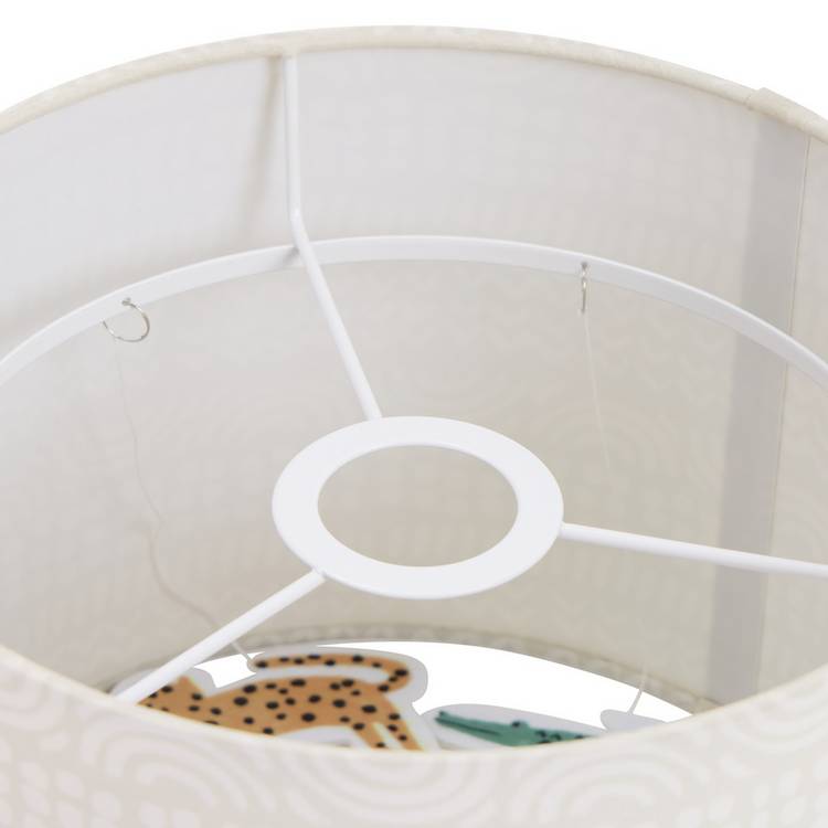 Habitat jungle lampshade with hanging animals 25cm, imported from the UK