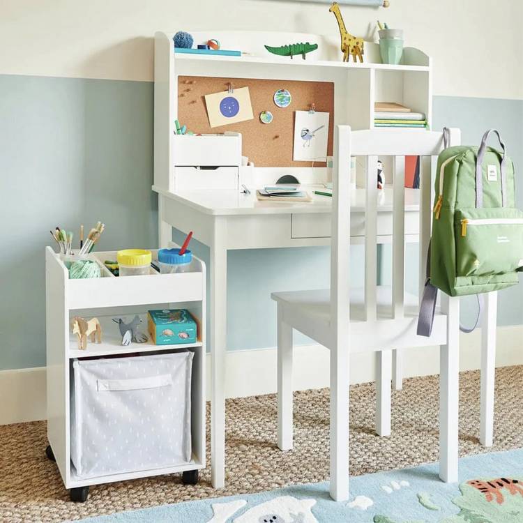 Great Little Trading Company under desk storage white, imported from the UK