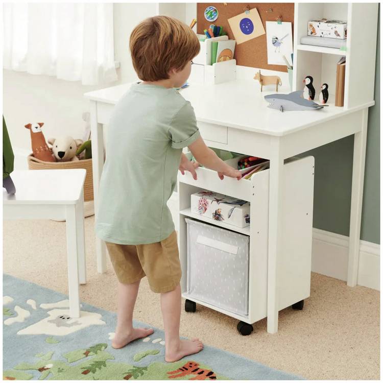 Great Little Trading Company under desk storage white, imported from the UK