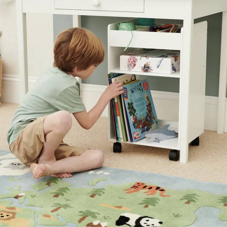 Great Little Trading Company under desk storage white, imported from the UK