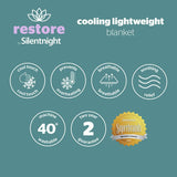 Silentnight Restore cooling blanket size 178x152cm, imported from the UK
