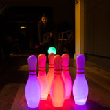 Glow Games light up bowling set with LED pins, UK version