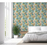 Arthouse Esselle Fun Leaf blue wallpaper, UK version