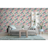 Arthouse Esselle Fun Leaf multicoloured wallpaper (British brand)