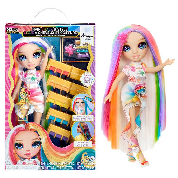 Rainbow High hair chalk doll Amaya 12 inch, UK version