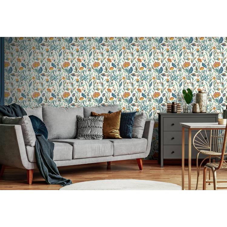 Arthouse Esselle Lush Paradise blue wallpaper roll (British brand)