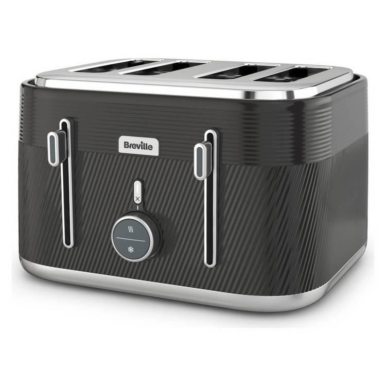 Breville Obliq 4-Slice Toaster Black, UK version