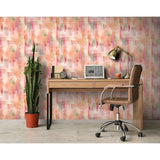 Arthouse Esselle pink painterly pattern wallpaper, imported from the UK