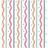 Arthouse Esselle squiggle striped wallpaper multicoloured (British brand)