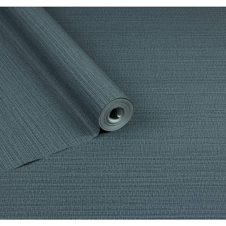 Arthouse blue raffia texture wallpaper, imported from the UK