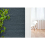 Arthouse blue raffia texture wallpaper, imported from the UK