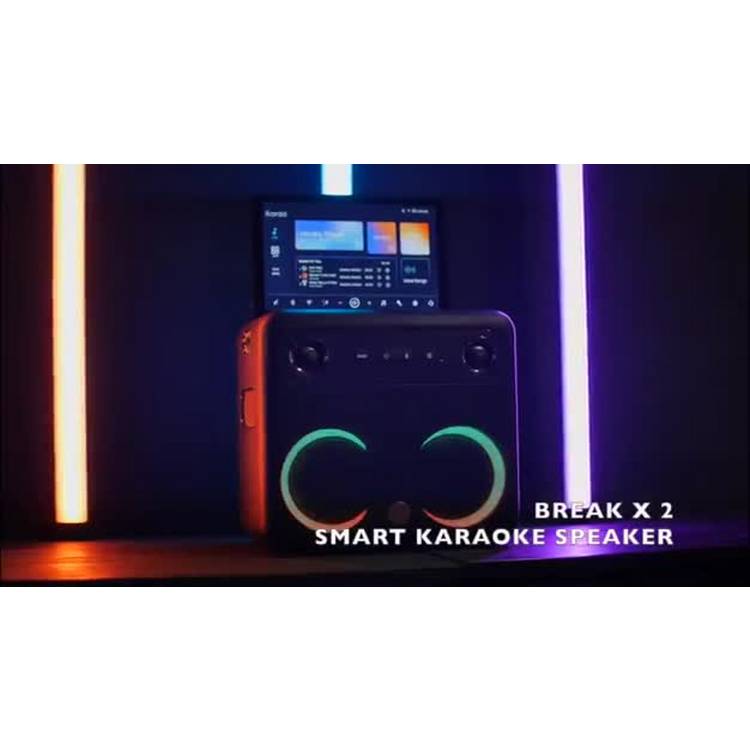 Ikarao Break X2 portable karaoke speaker, imported from the UK